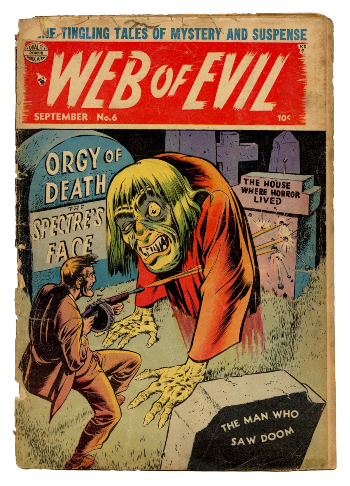Front cover of WEB OF EVIL #6