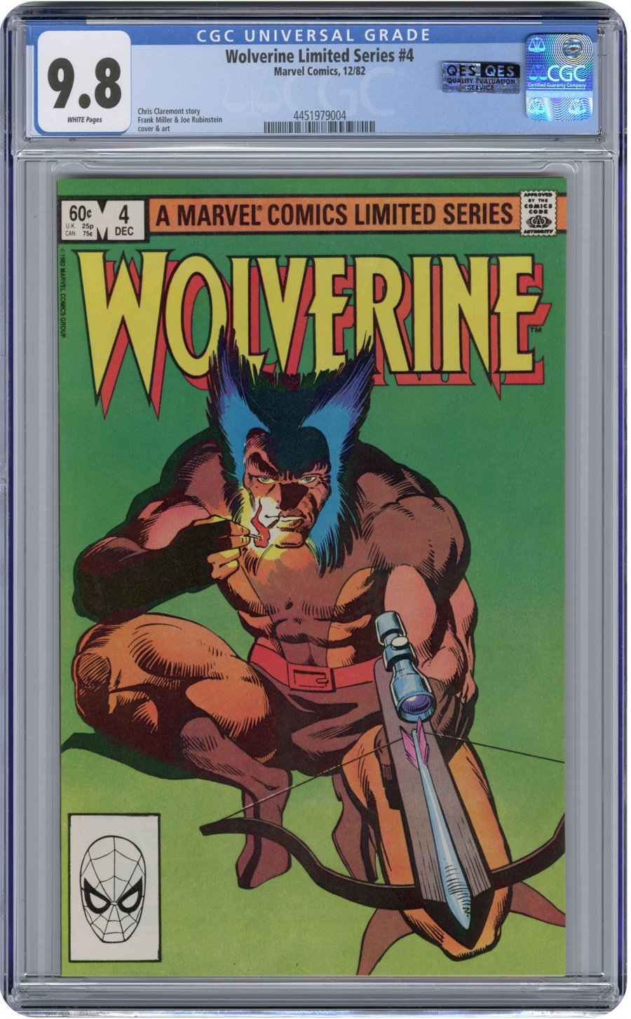 Front cover of WOLVERINE (1982) #4