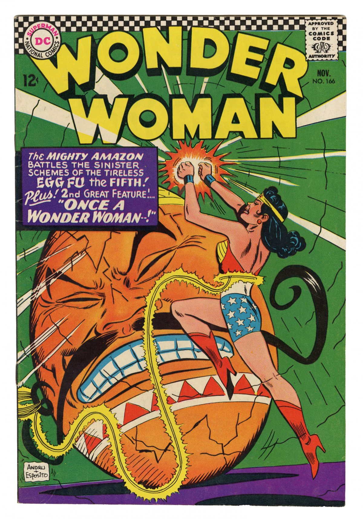 Front cover of WONDER WOMAN #166