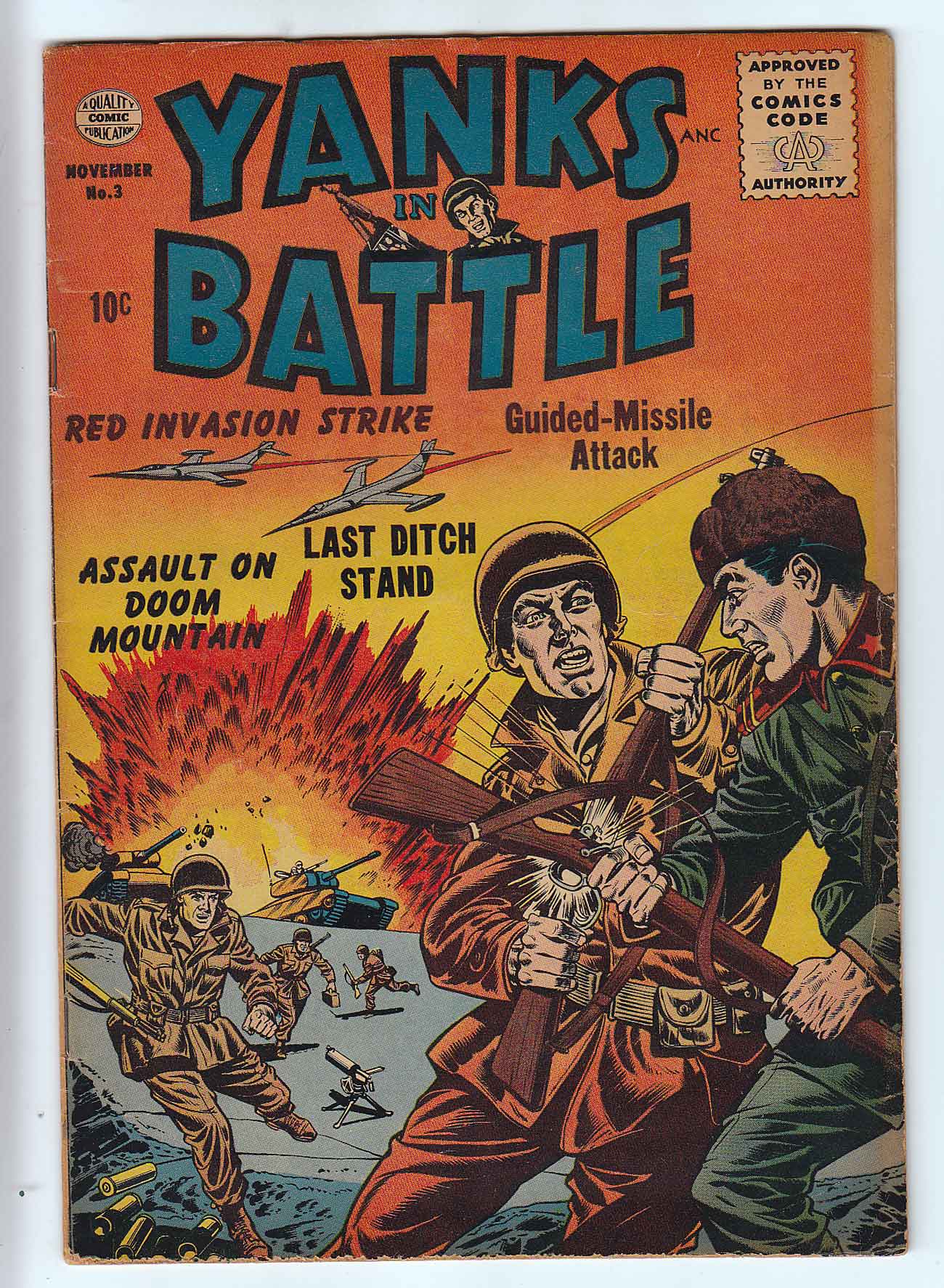 Front cover of YANKS IN BATTLE #3