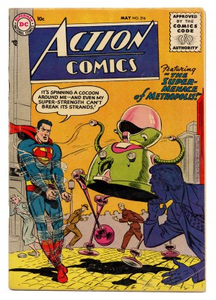 Front cover of ACTION COMICS (1938-2011) #216