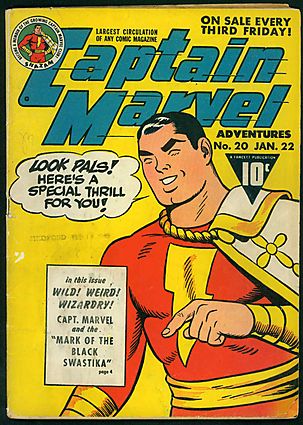 Front cover of CAPTAIN MARVEL ADVENTURES (1941-53) #20