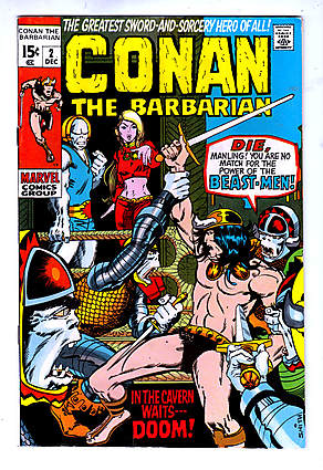 Front cover of CONAN THE BARBARIAN (1970-93) #2