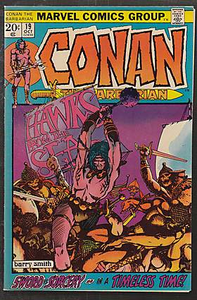 Front cover of CONAN THE BARBARIAN (1970-93) #19