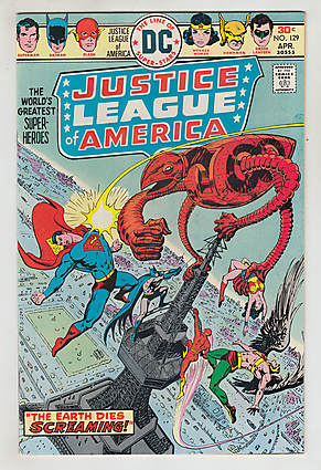 Front cover of JUSTICE LEAGUE OF AMERICA (1960-87) #129