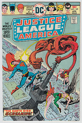 Front cover of JUSTICE LEAGUE OF AMERICA (1960-87) #129