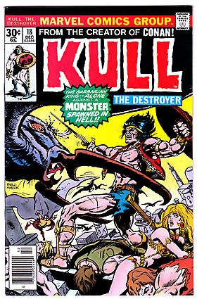 Front cover of KULL THE CONQUEROR (1971-78) #18