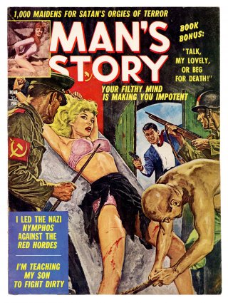 Front cover of MAN'S STORY V2 #1 Magazine