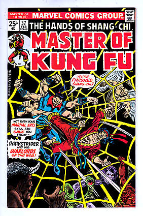 Front cover of MASTER OF KUNG-FU #37
