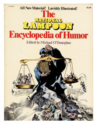Front cover of NATIONAL LAMPOON ENCYCLOPEDIA OF HUMOR (1973)  TPB