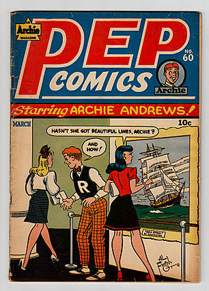 Front cover of PEP COMICS (1940-87) #60