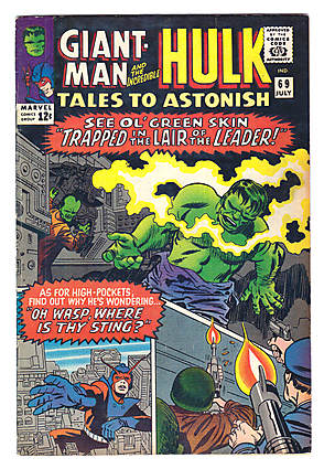 Front cover of TALES TO ASTONISH (1959-68) #69