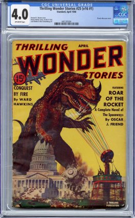 Front image of THRILLING WONDER STORIES (1936-55) V16 #1 Pulp