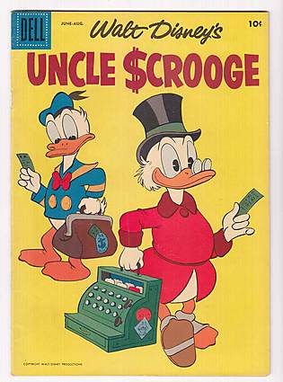 Front cover of UNCLE SCROOGE (1952-84) #22