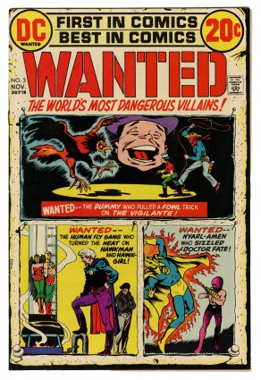 Front cover of WANTED-1972 #3