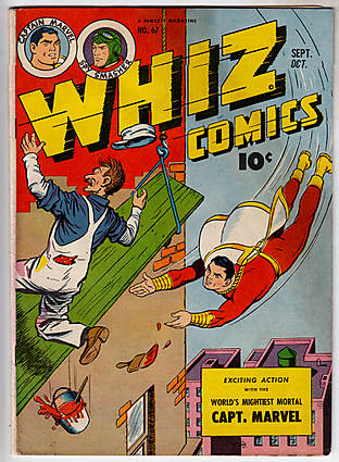 Front cover of WHIZ COMICS #67