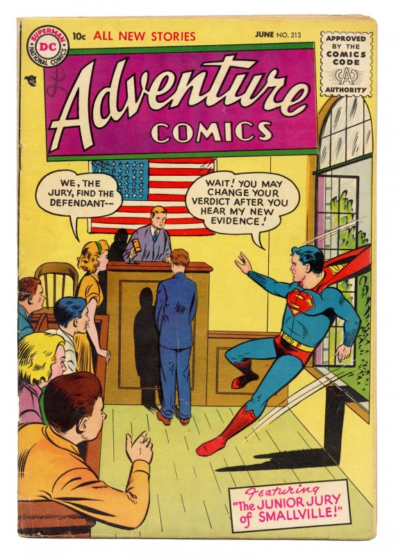 Front cover of ADVENTURE COMICS (1938-83) #213
