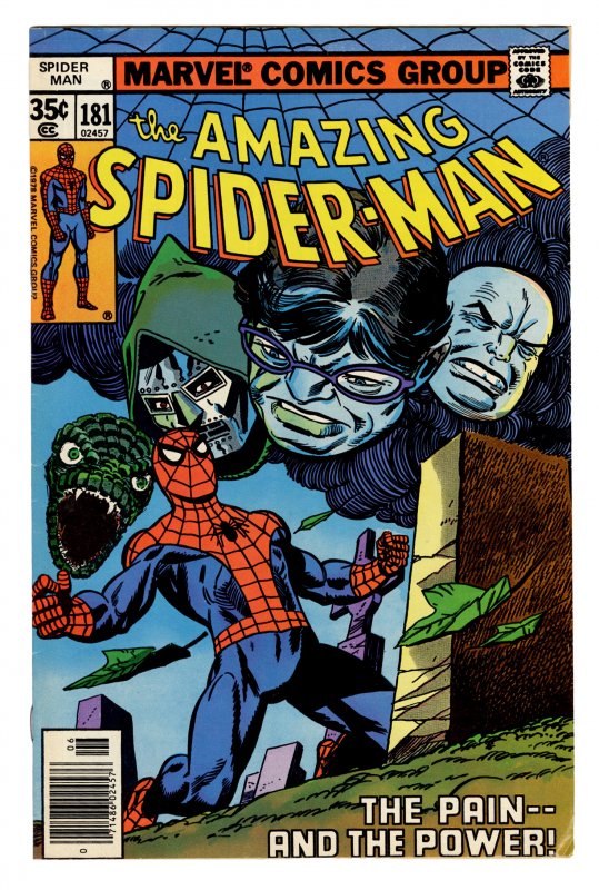 Front cover of AMAZING SPIDER-MAN (1963-98; 2003-13) #181