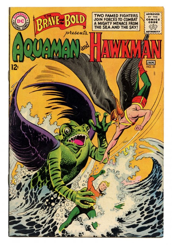 Front cover of BRAVE AND THE BOLD, THE (1955-83) #51