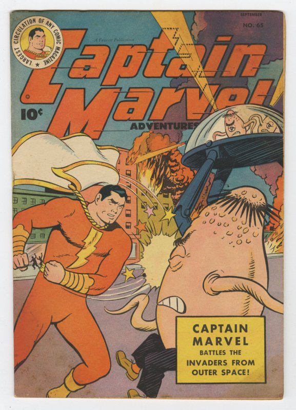 Front cover of CAPTAIN MARVEL ADVENTURES (1941-53) #65