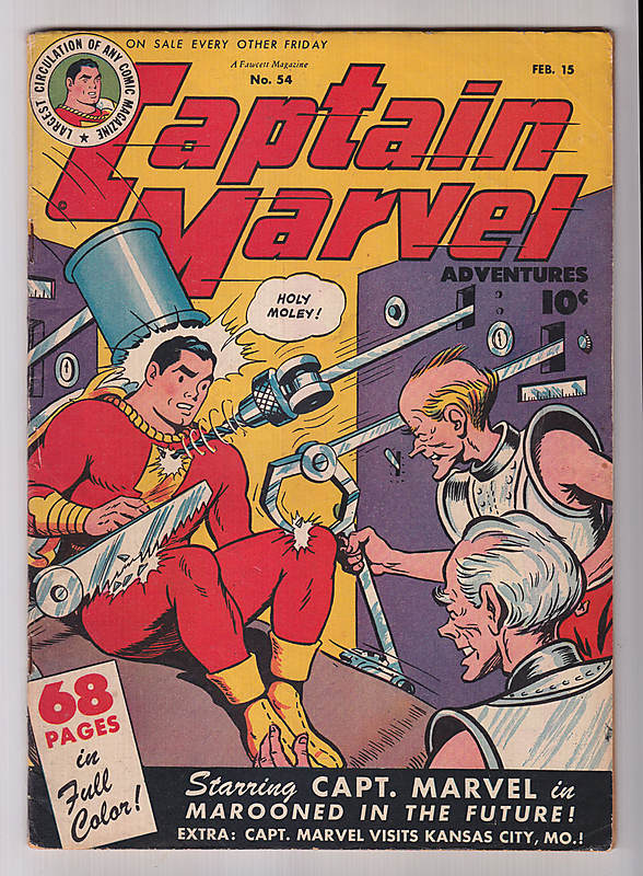 Front cover of CAPTAIN MARVEL ADVENTURES (1941-53) #54