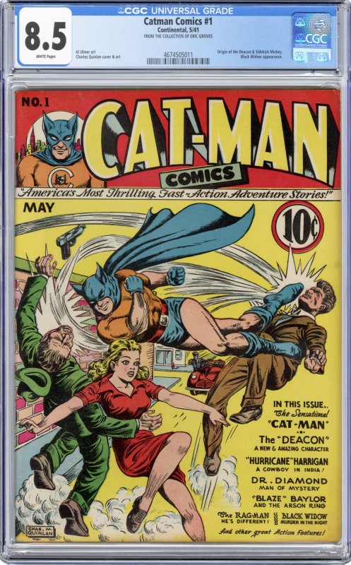 Front cover of CATMAN COMICS (1943-46) #1