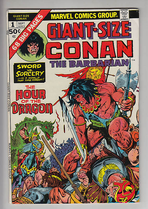 Front cover of CONAN GIANT SIZE (1974-75) #1