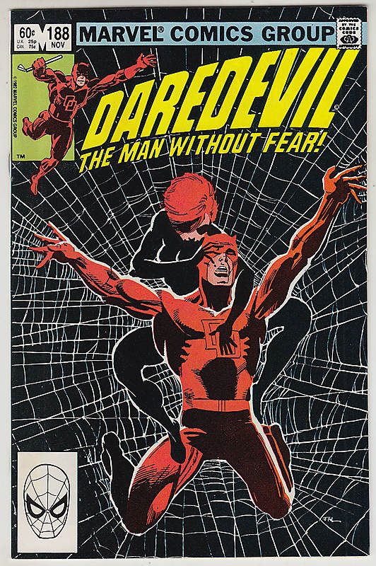 Front cover of DAREDEVIL (1964-98) #188