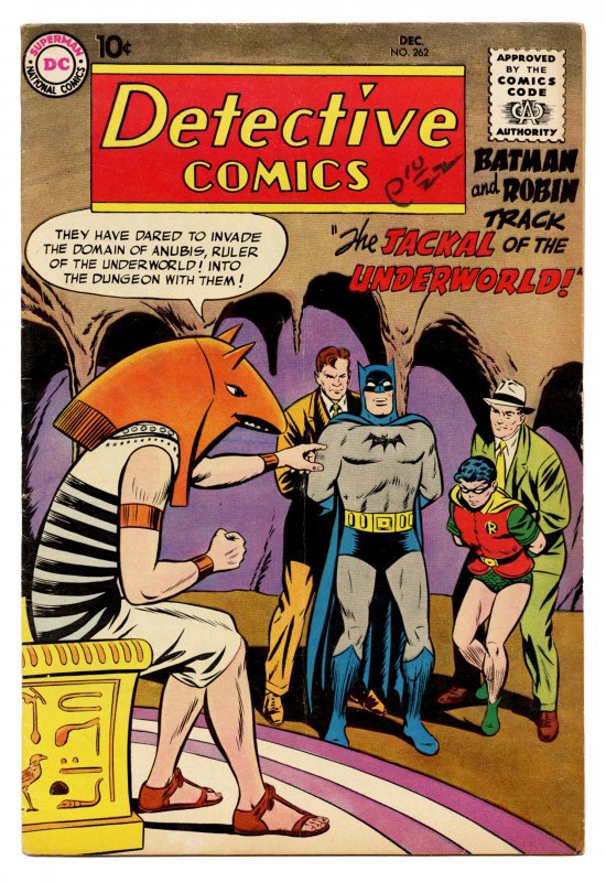 Front cover of DETECTIVE COMICS (1937-2011; 2016-) #262