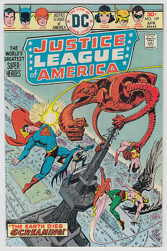 Front cover of JUSTICE LEAGUE OF AMERICA (1960-87) #129