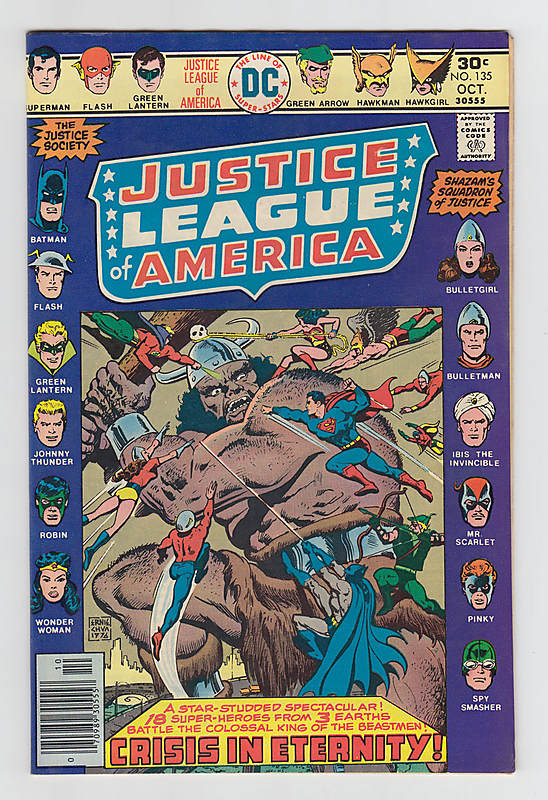 Front cover of JUSTICE LEAGUE OF AMERICA (1960-87) #135
