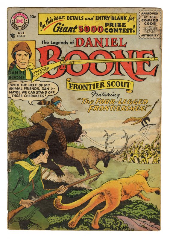 Front cover of LEGENDS OF DANIEL BOONE #8
