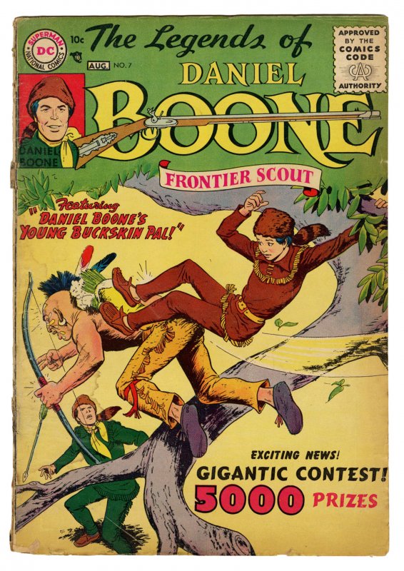 Front cover of LEGENDS OF DANIEL BOONE #7
