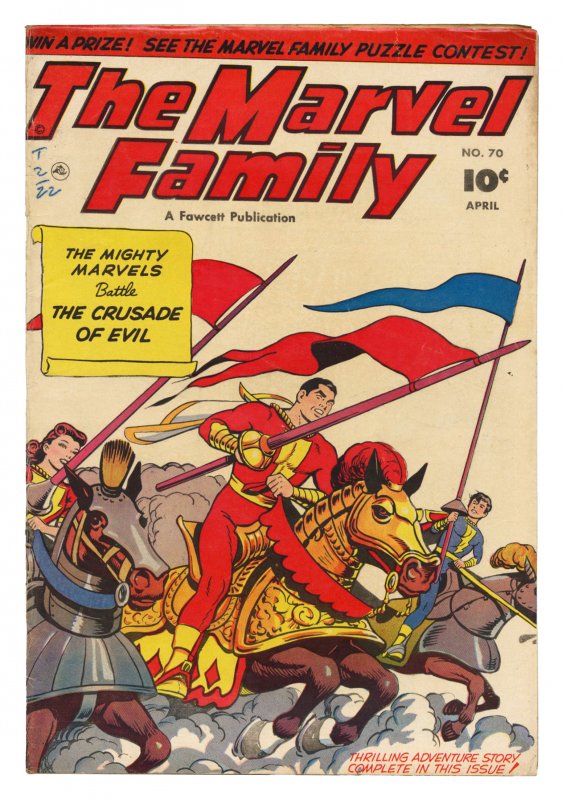 Front cover of MARVEL FAMILY (1945-54) #70