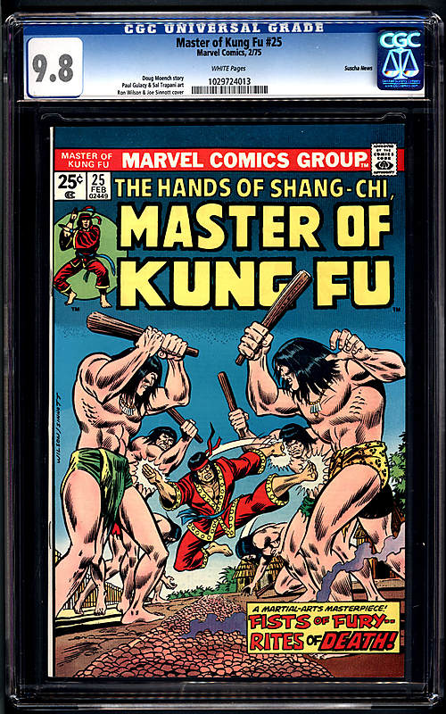Front cover of MASTER OF KUNG-FU #25