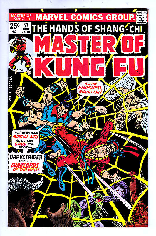 Front cover of MASTER OF KUNG-FU #37
