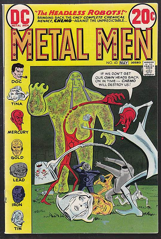 Front cover of METAL MEN (1963) #43