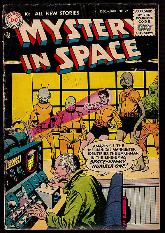 Front cover of MYSTERY IN SPACE #29