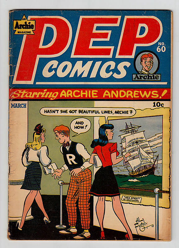 Front cover of PEP COMICS (1940-87) #60