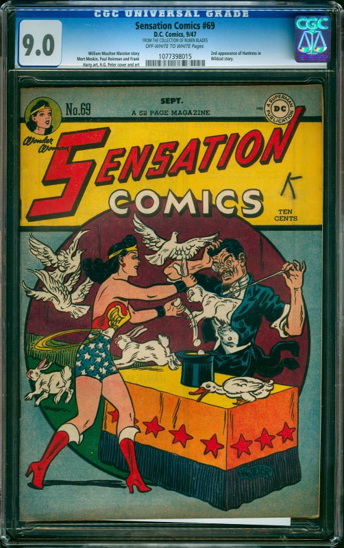 Front cover of SENSATION COMICS #69