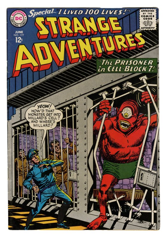 Front cover of STRANGE ADVENTURES #177