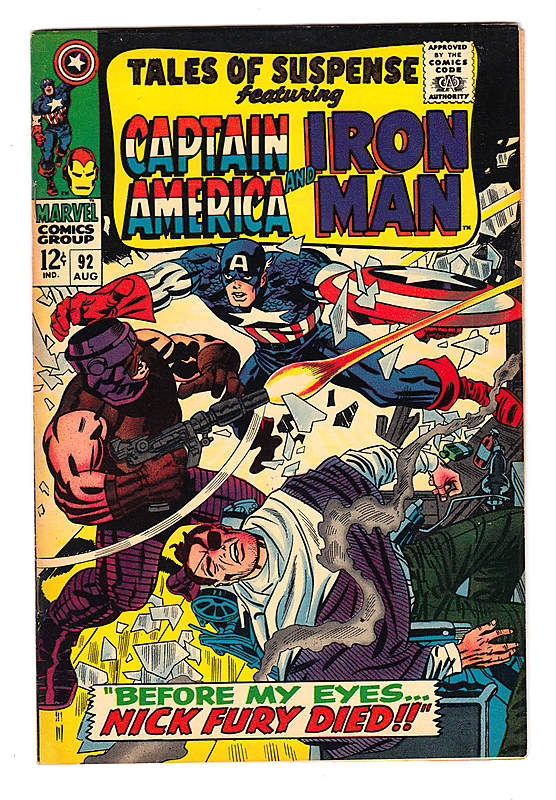 Front cover of TALES OF SUSPENSE (1959-68) #92