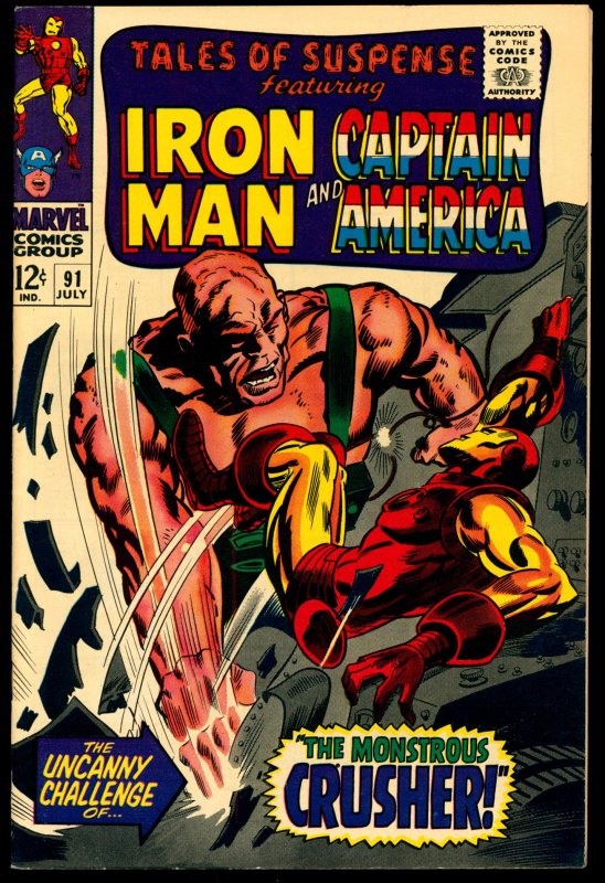 Front cover of TALES OF SUSPENSE (1959-68) #91
