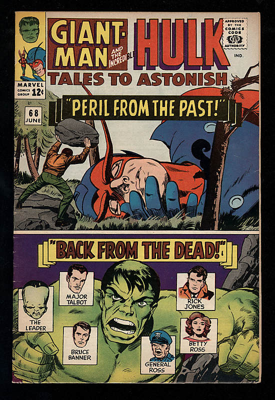 Front cover of TALES TO ASTONISH (1959-68) #68