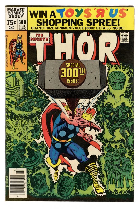 Front cover of THOR (1966-96; 2009-11) #300