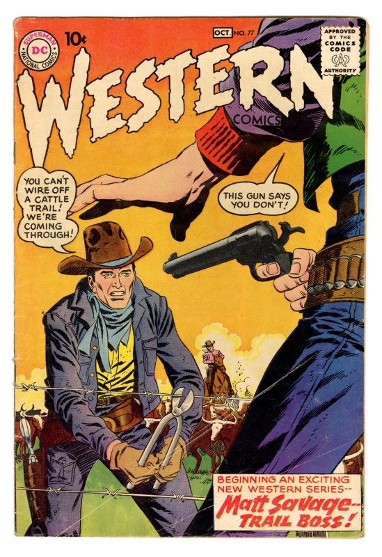 Front cover of WESTERN COMICS (1948-61) #77