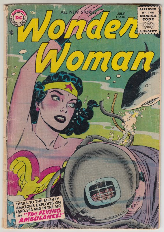 Front cover of WONDER WOMAN #83
