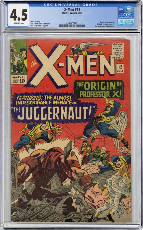 Front cover of X-MEN (1963-2011) #12