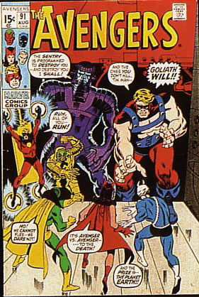 Reference image of the front cover of AVENGERS, THE (1963-96;  2004) #91