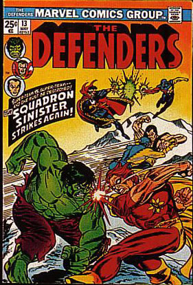 Reference image of the front cover of DEFENDERS, THE 1972-86 #13